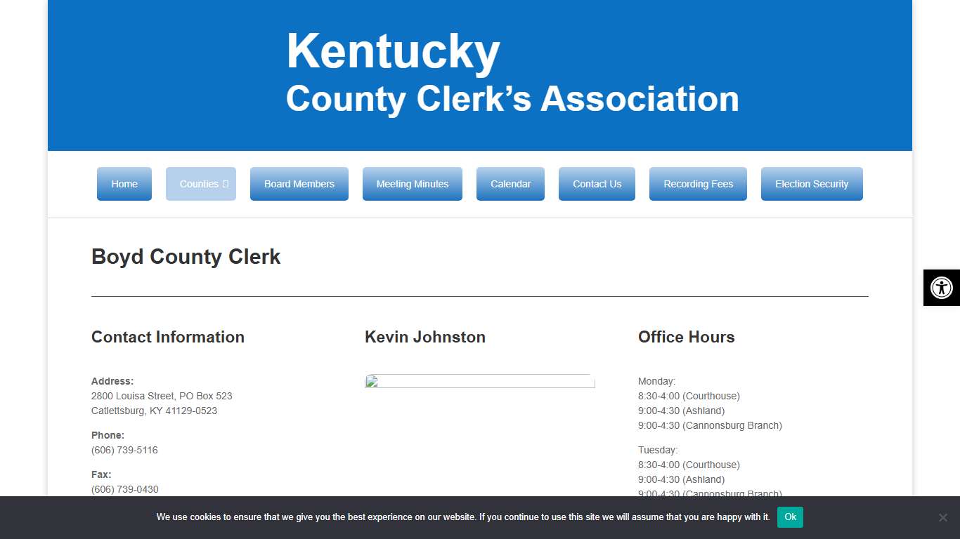Boyd - Kentucky County Clerks Directory