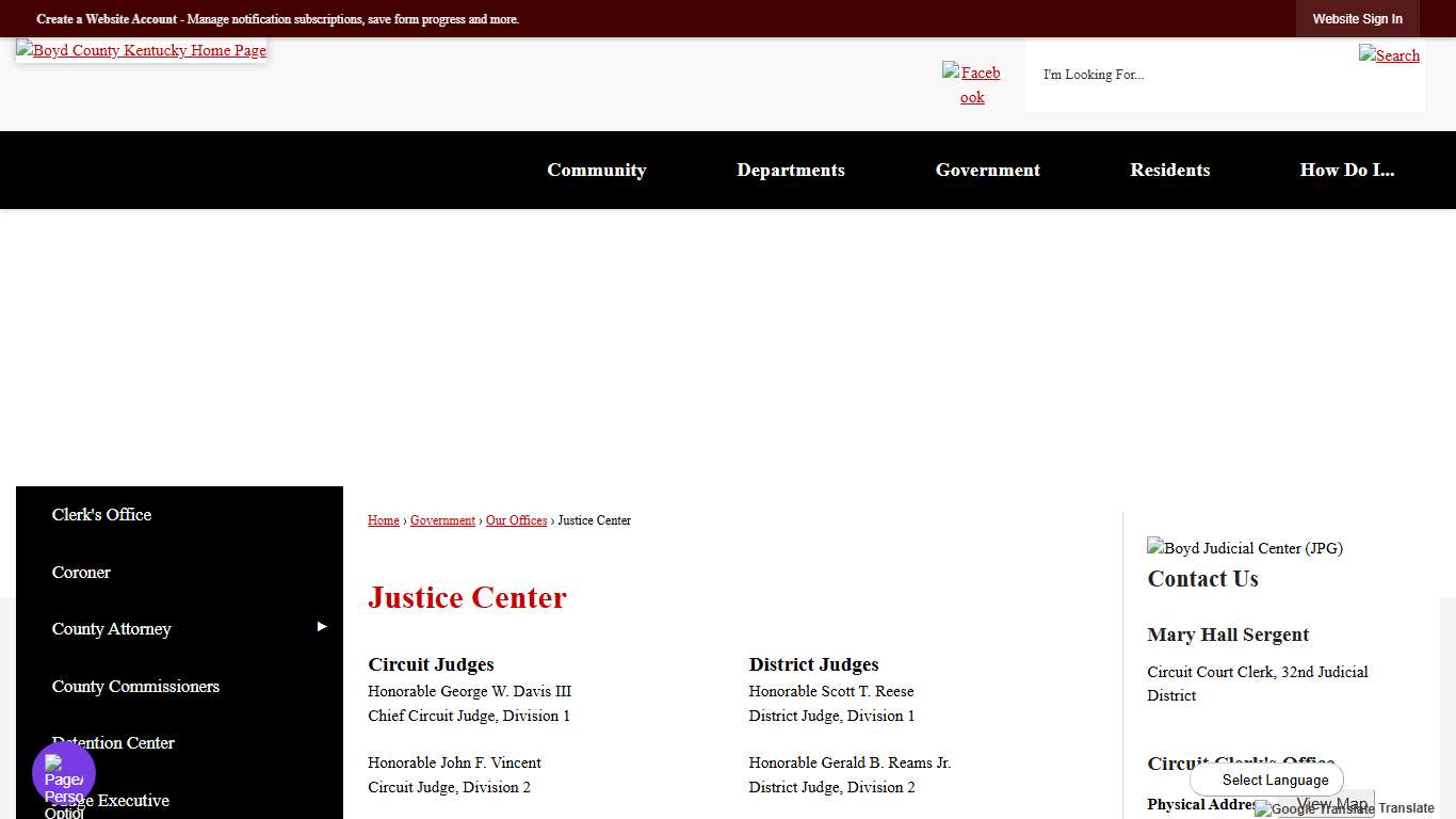 Justice Center | Boyd County, KY